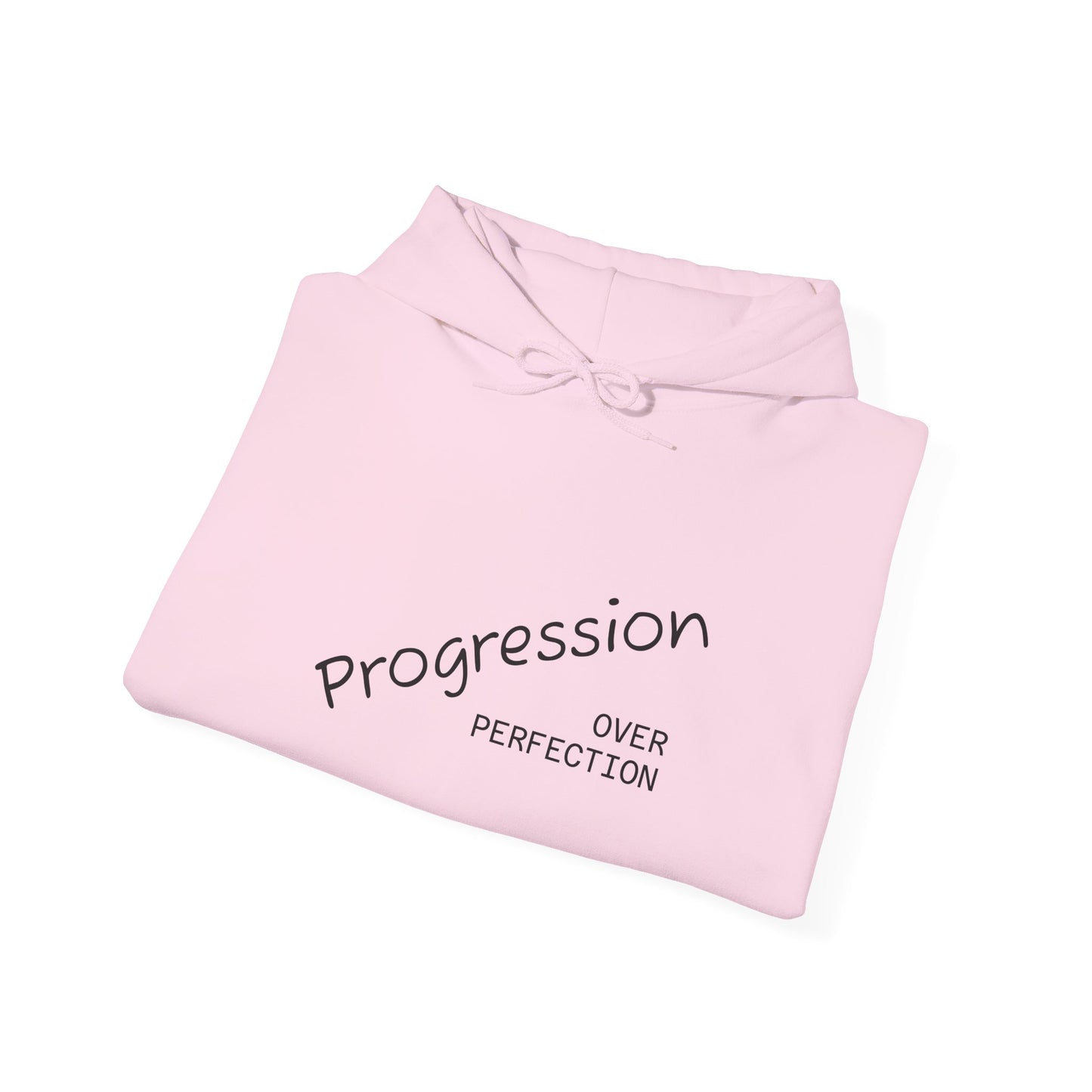 Live Beautiful Hoodie- Progression Over Perfection Hooded Sweatshirt