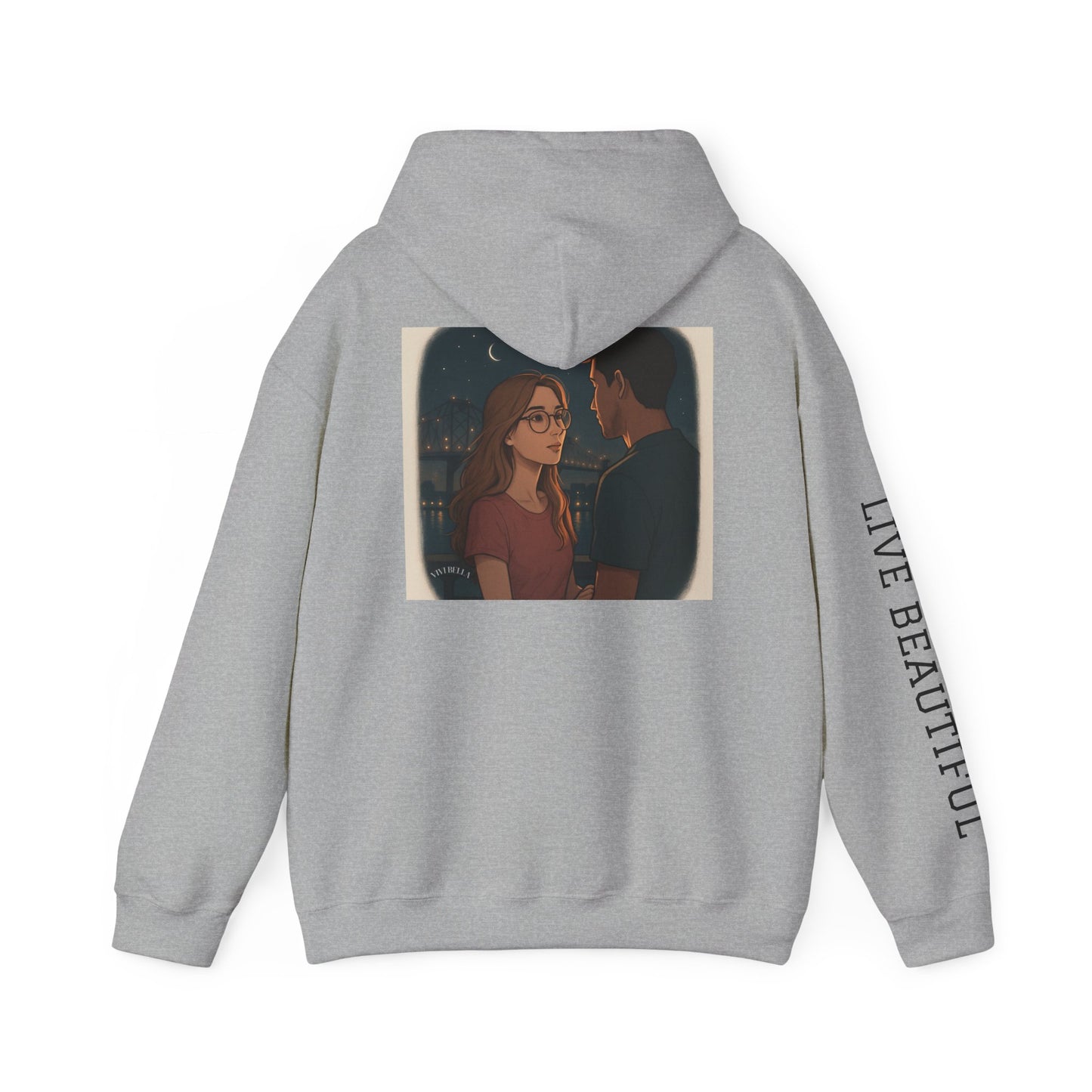 Live Beautiful Hoodie- Sweet Dreams are made in New Orleans -Cozy Sleepwear Hoodie, Gift for Dreamers, Chill Vibes, Casual Outfit, Inspirational Apparel