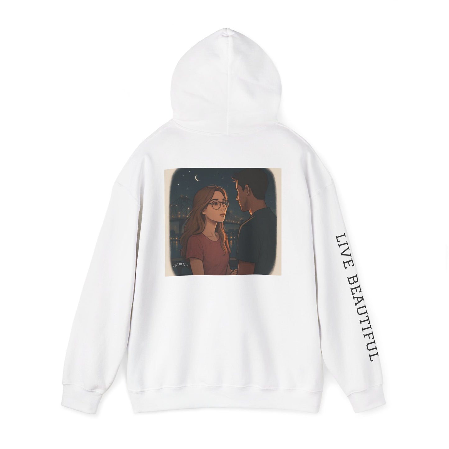 Live Beautiful Hoodie- Sweet Dreams are made in New Orleans -Cozy Sleepwear Hoodie, Gift for Dreamers, Chill Vibes, Casual Outfit, Inspirational Apparel