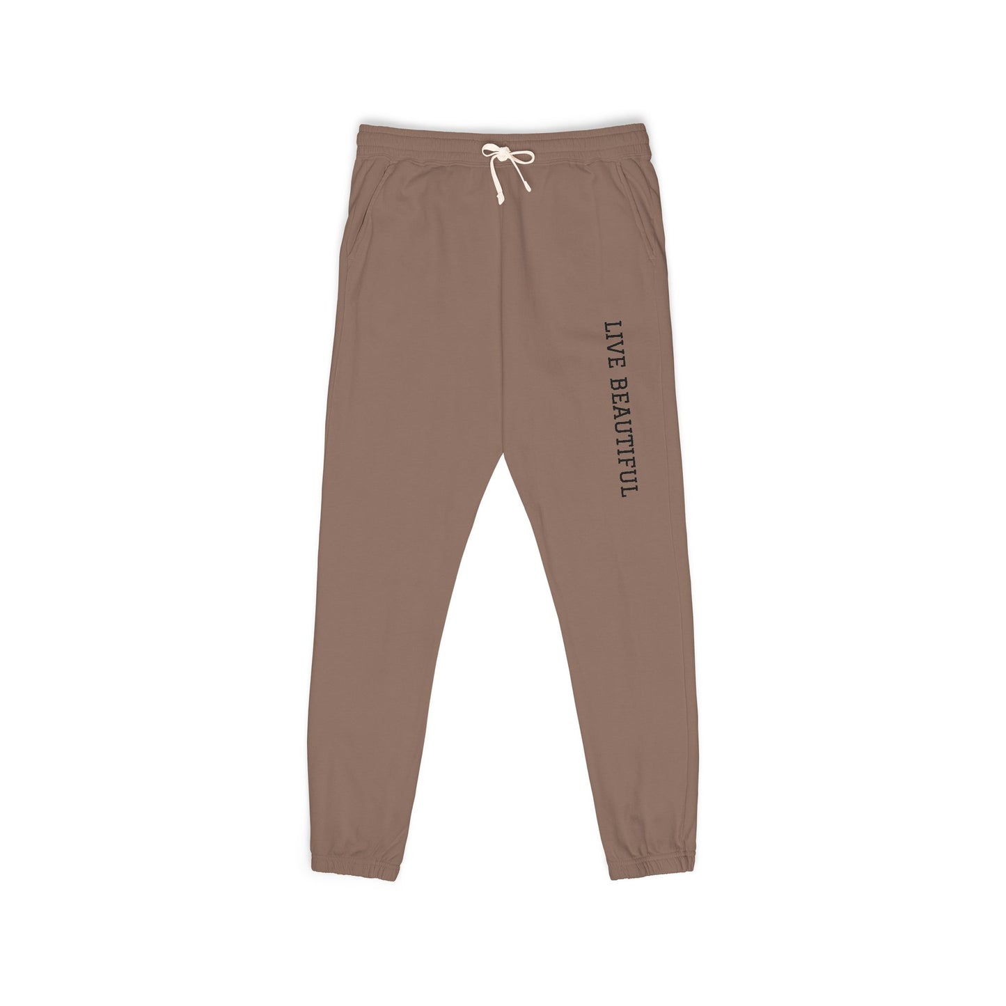 Live Beautiful- Fleece Sweatpants- for Relaxation | Loungewear, Casual Comfort, Everyday Essentials