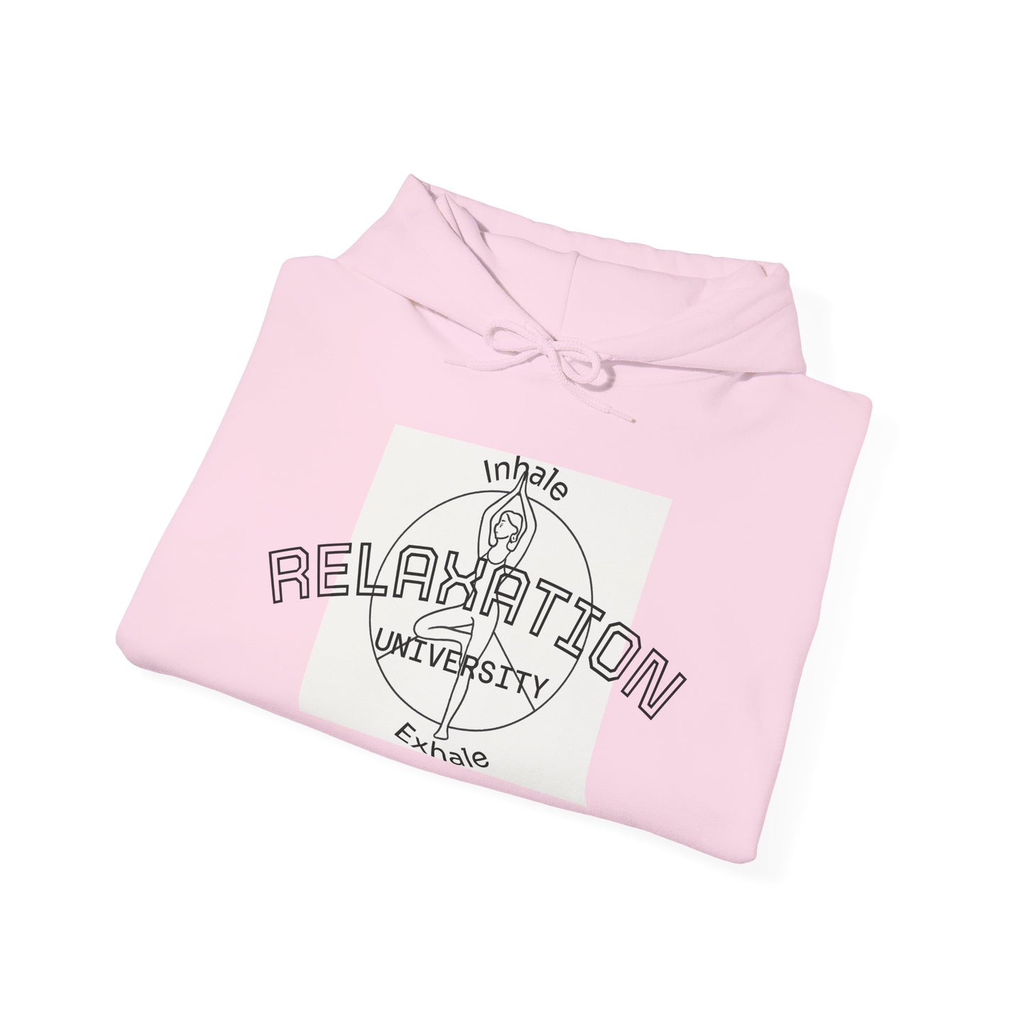 Live Beautiful Hoodie- Relaxation University - Tree Pose- Inhale Exhale - Relaxation Vibe Hoodie
