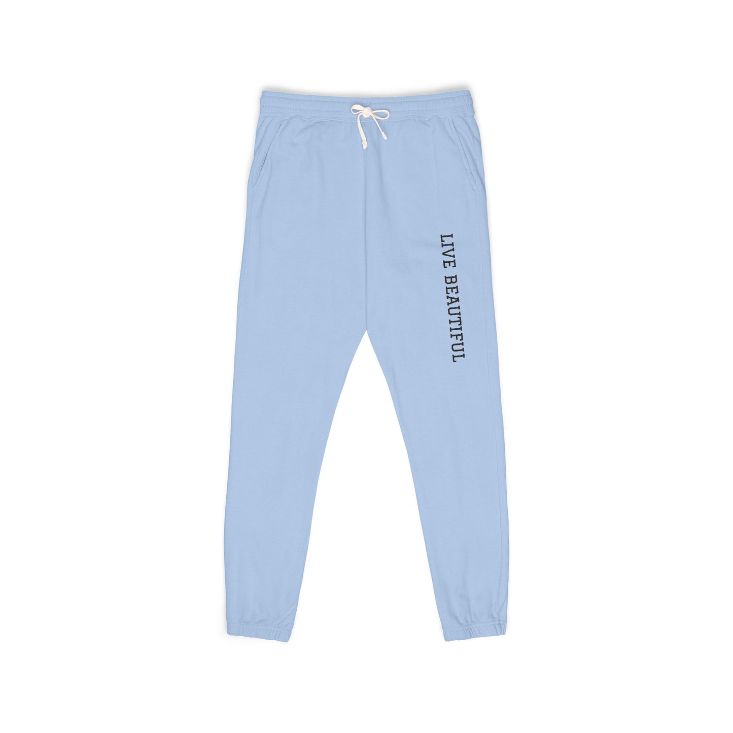 Live Beautiful- Fleece Sweatpants- for Relaxation | Loungewear, Casual Comfort, Everyday Essentials