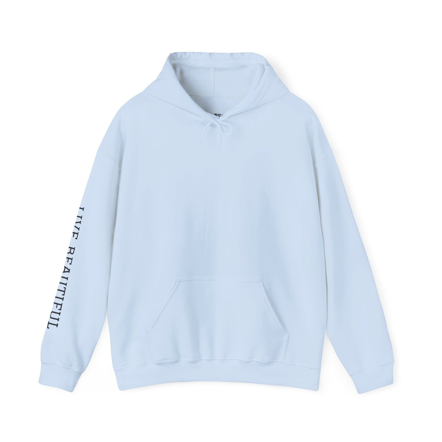 Live Beautiful Hoodie- VIVI BELLA- Beautiful Vibes Hooded Sweatshirt