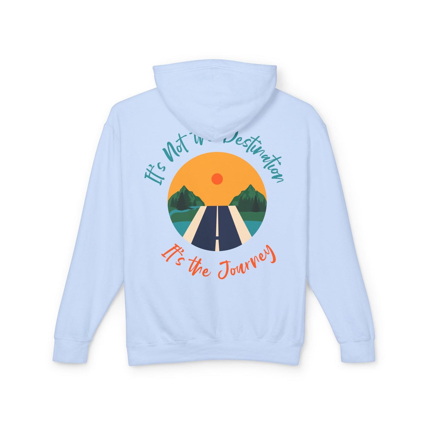 Live Beautiful Hoodie- It's the Journey Lightweight Hoodie Sweatshirt