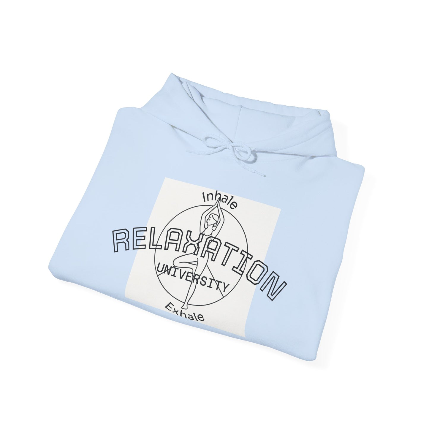 Live Beautiful Hoodie- Relaxation University - Tree Pose- Inhale Exhale - Relaxation Vibe Hoodie