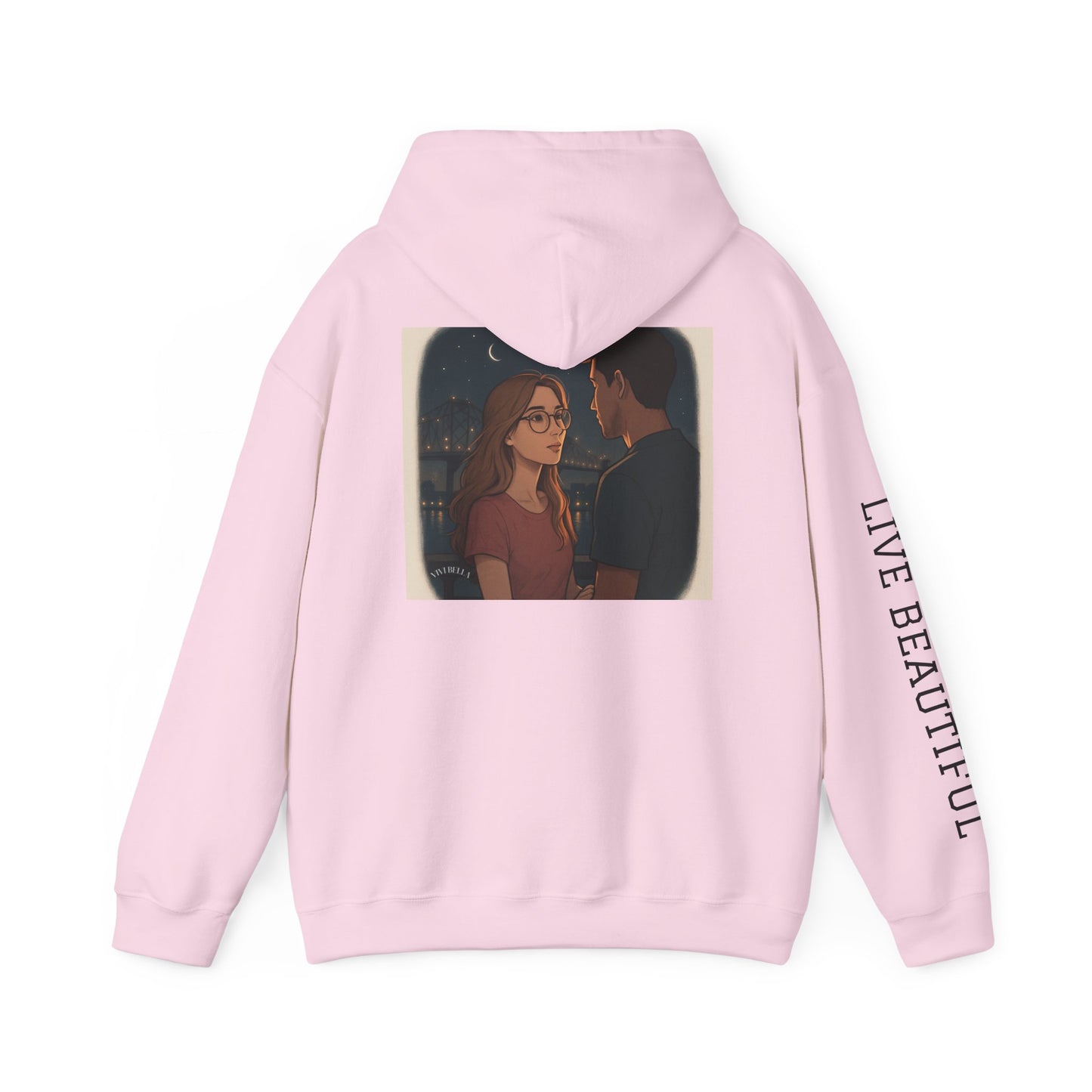 Live Beautiful Hoodie- Sweet Dreams are made in New Orleans -Cozy Sleepwear Hoodie, Gift for Dreamers, Chill Vibes, Casual Outfit, Inspirational Apparel