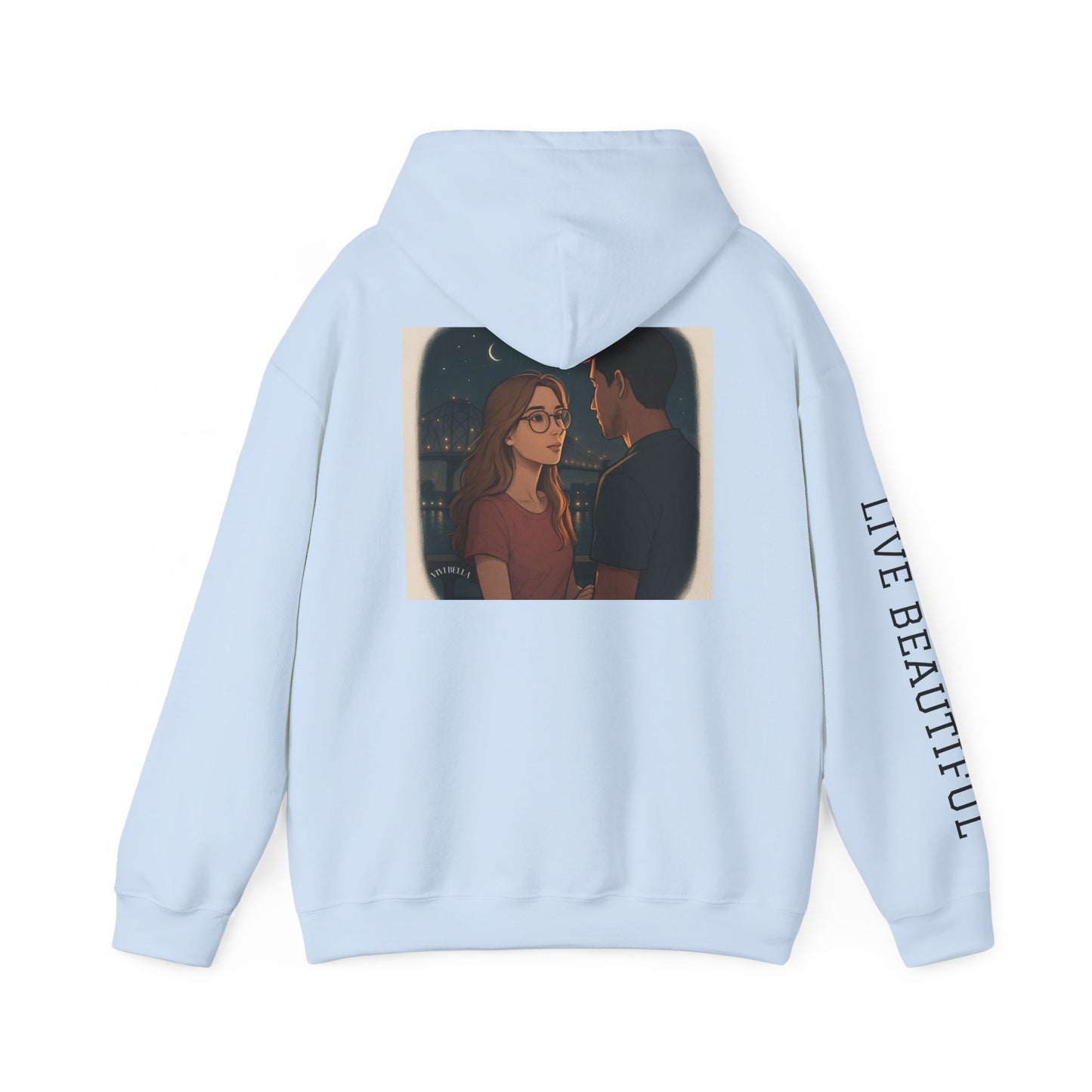 Live Beautiful Hoodie- Sweet Dreams are made in New Orleans -Cozy Sleepwear Hoodie, Gift for Dreamers, Chill Vibes, Casual Outfit, Inspirational Apparel
