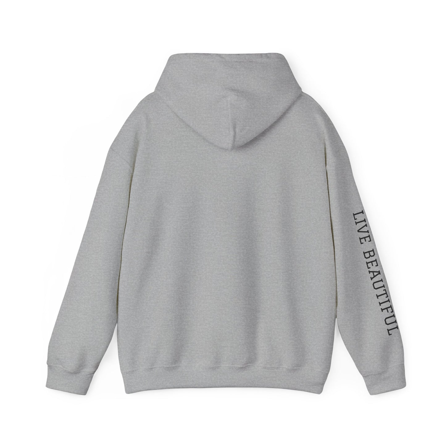 Live Beautiful Hoodie- Relaxation University - Tree Pose- Inhale Exhale - Relaxation Vibe Hoodie