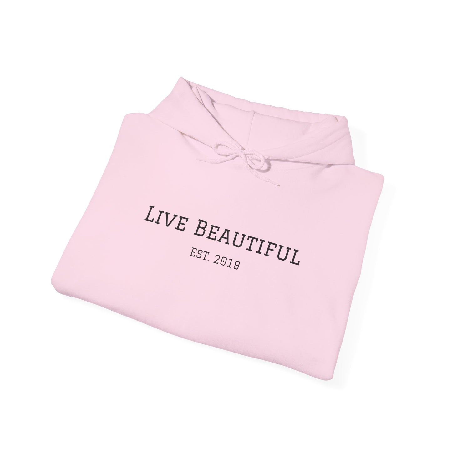Live Beautiful- Embrace the Beauty of Life-est. 2019- Hooded Sweatshirt