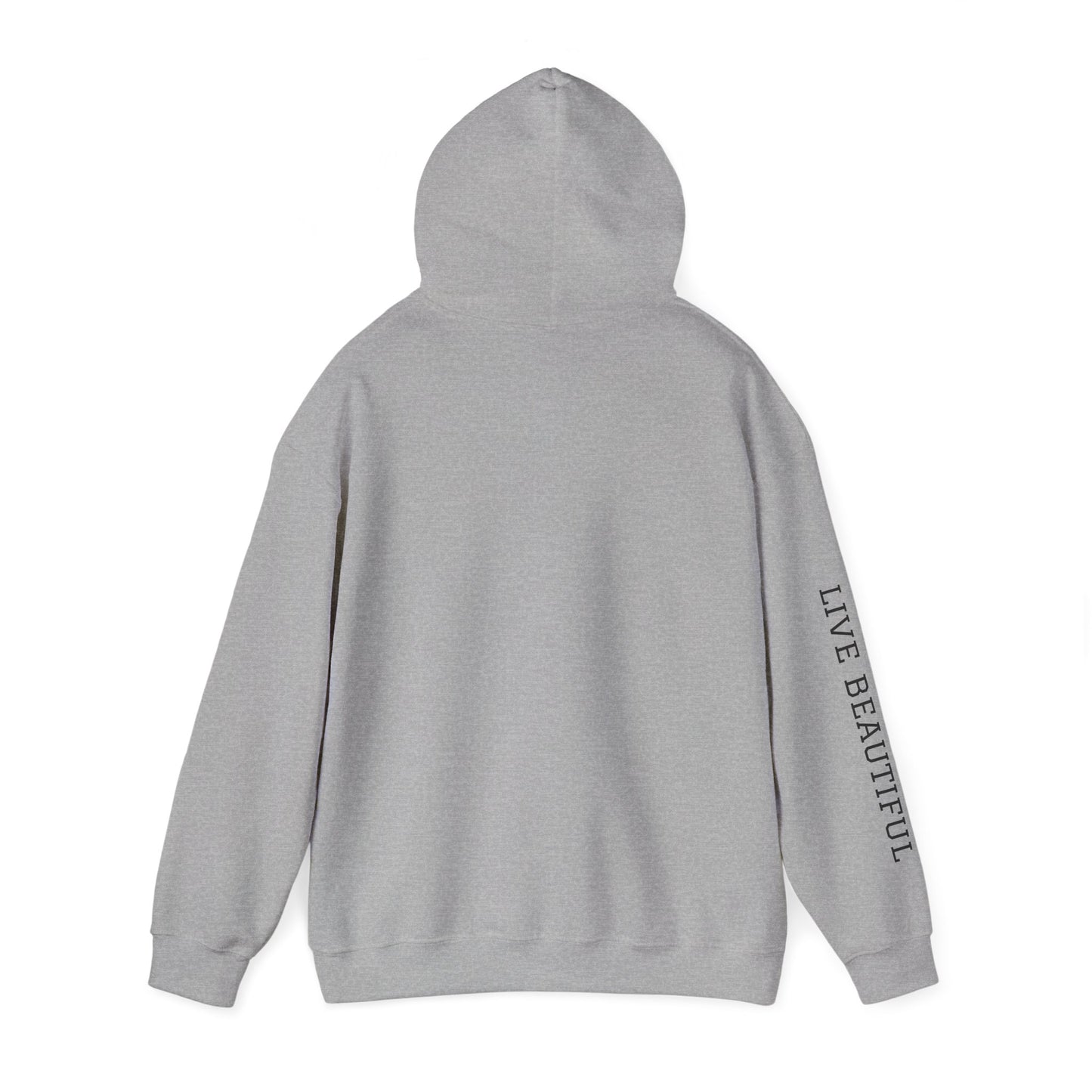 Live Beautiful Hoodie- Relaxation University - Tree Pose- Inhale Exhale - Relaxation Vibe Hoodie