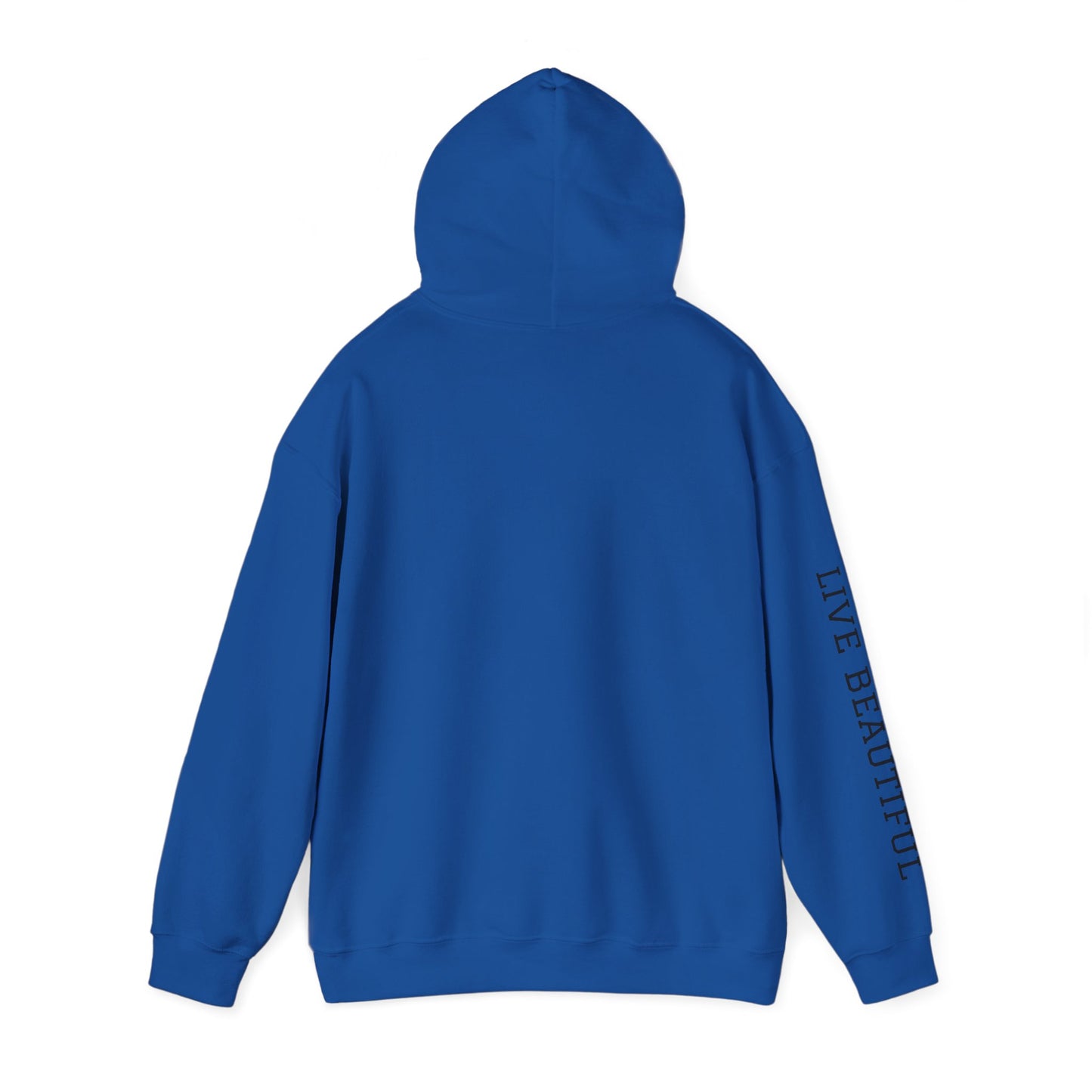 Live Beautiful Hoodie- Progression Over Perfection Hooded Sweatshirt