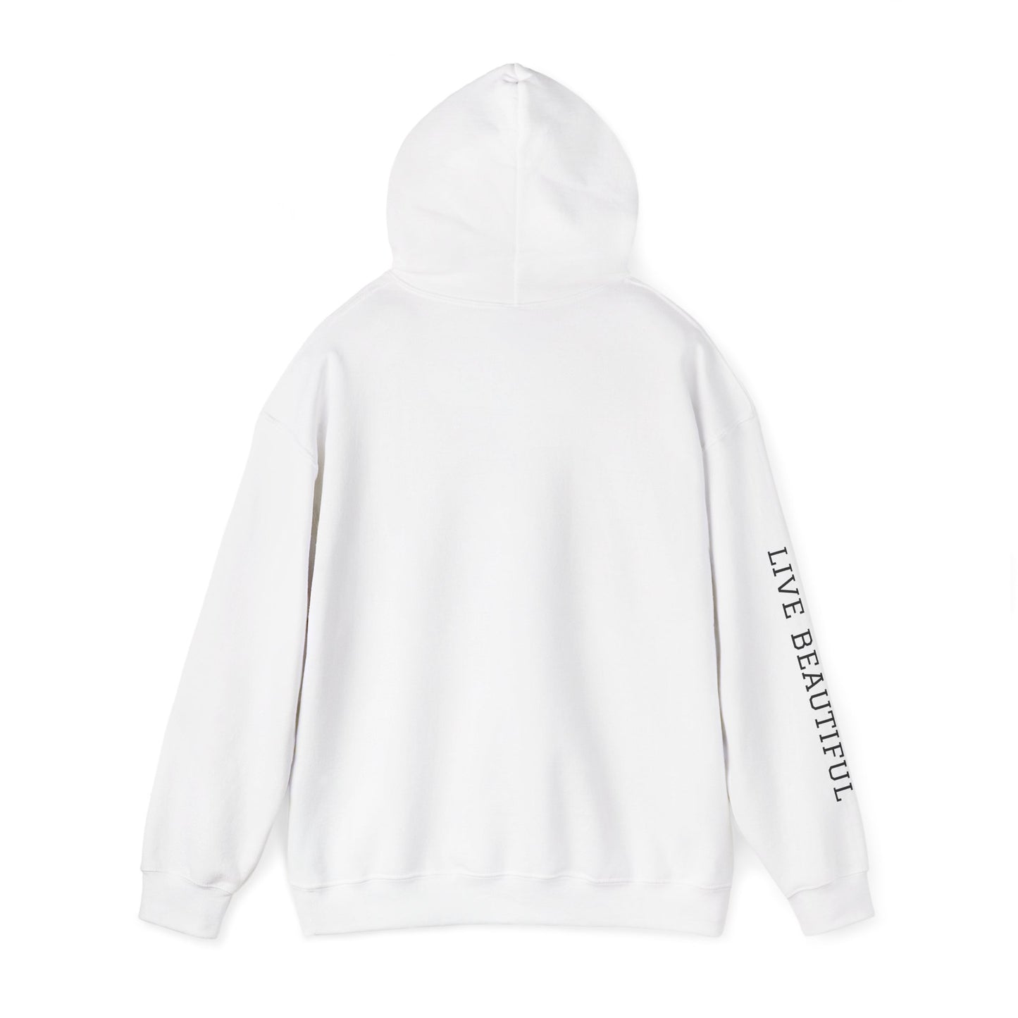 Live Beautiful Hoodie - Peace Vibes Cowgirl Aesthetic- Horse doing Downward Dog- Hooded Sweatshirt, Cozy Hoodie for Everyday Wear, Ideal for Self-Care Days, Casual Outings