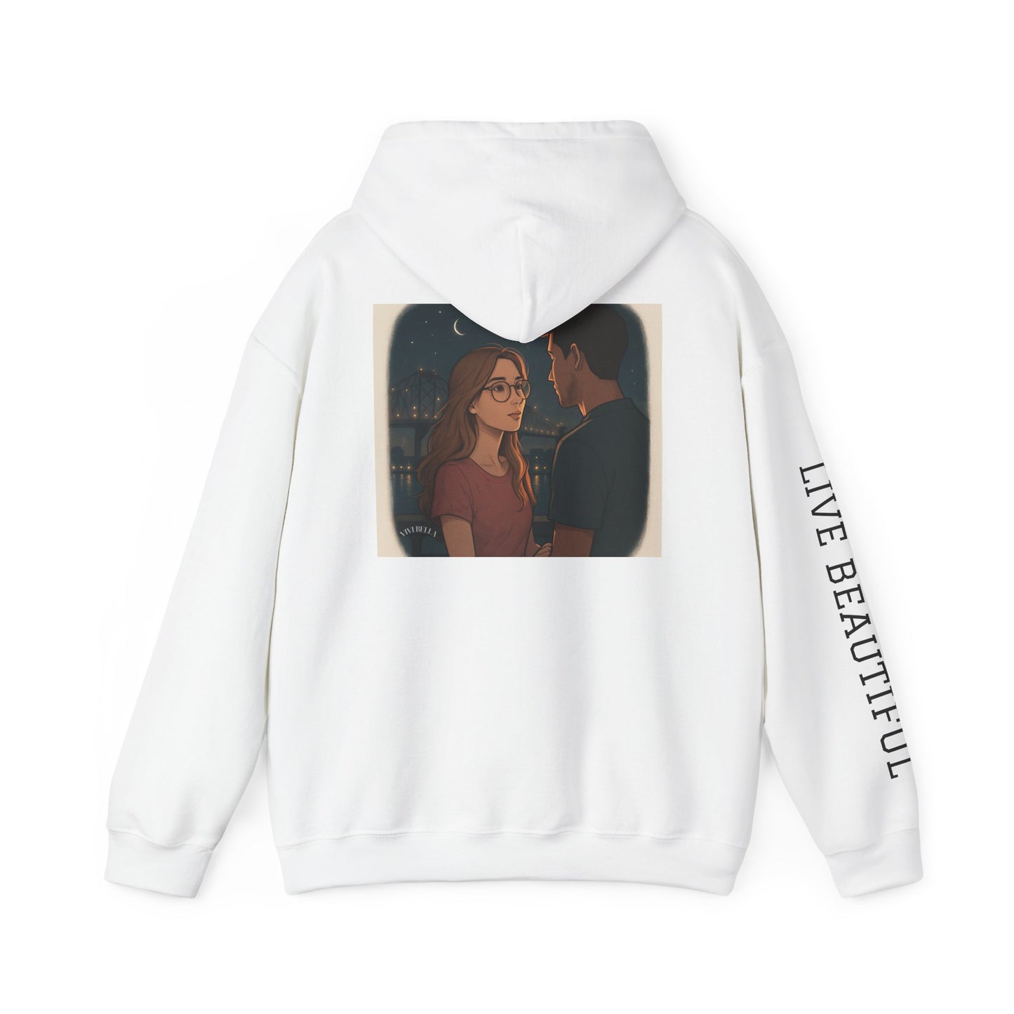 Live Beautiful Hoodie- Sweet Dreams are made in New Orleans -Cozy Sleepwear Hoodie, Gift for Dreamers, Chill Vibes, Casual Outfit, Inspirational Apparel
