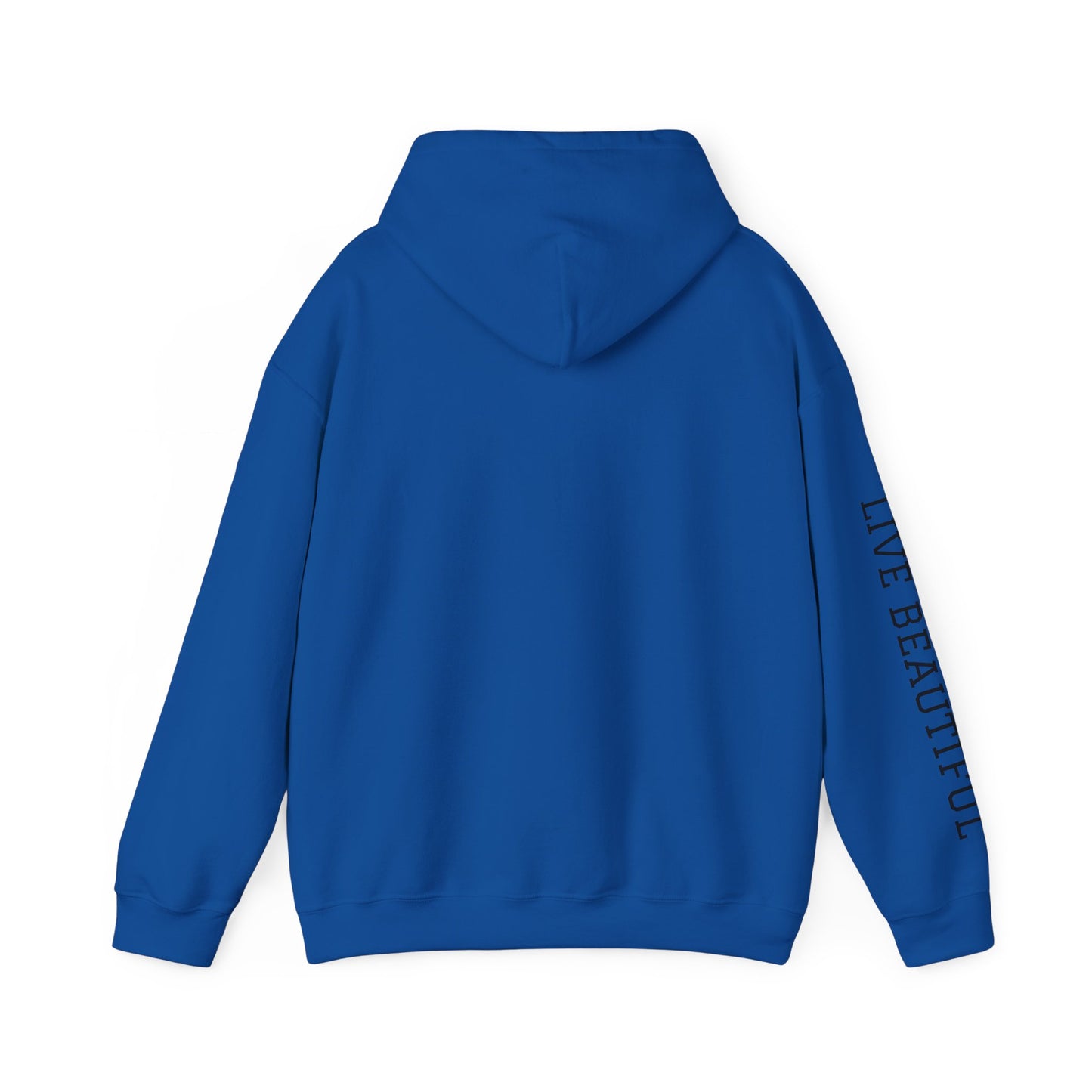 Live Beautiful Hoodie- Progression Over Perfection Hooded Sweatshirt