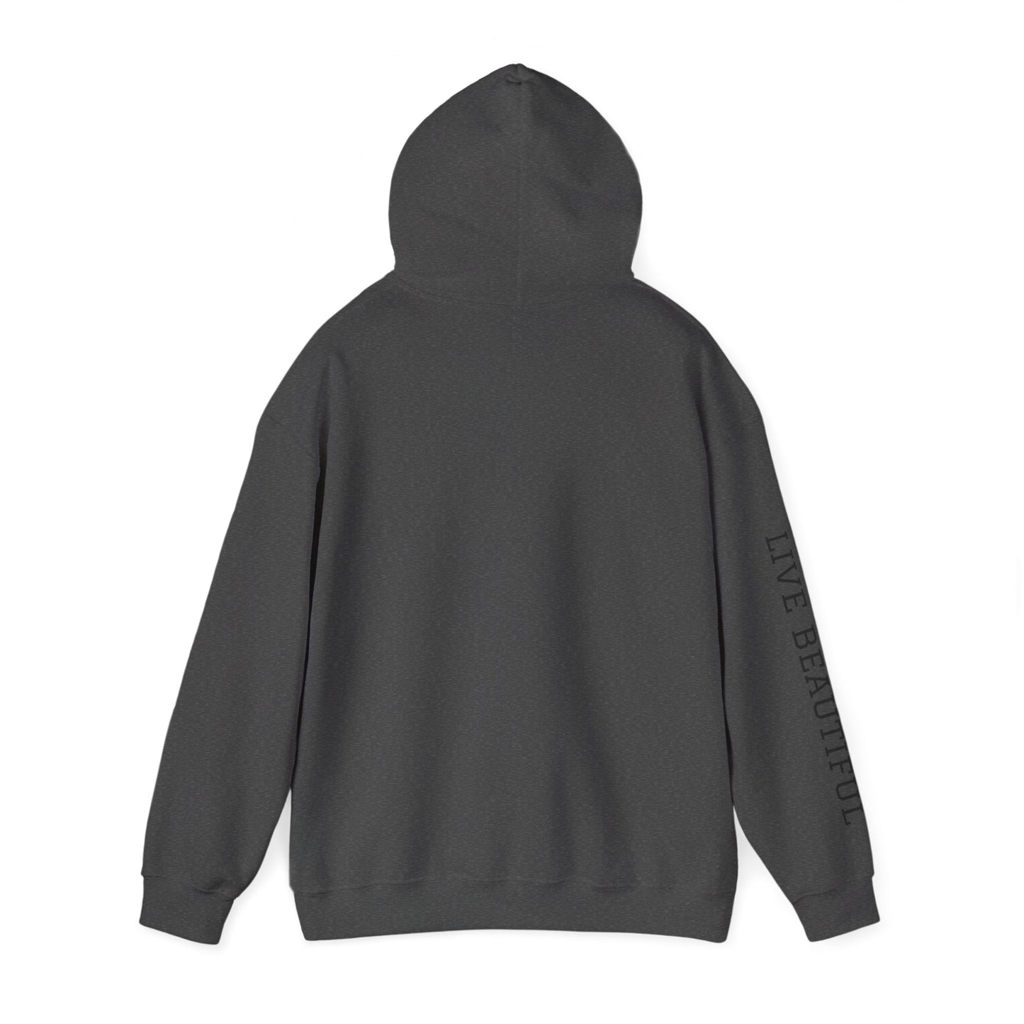 Live Beautiful Hoodie- Progression Over Perfection Hooded Sweatshirt