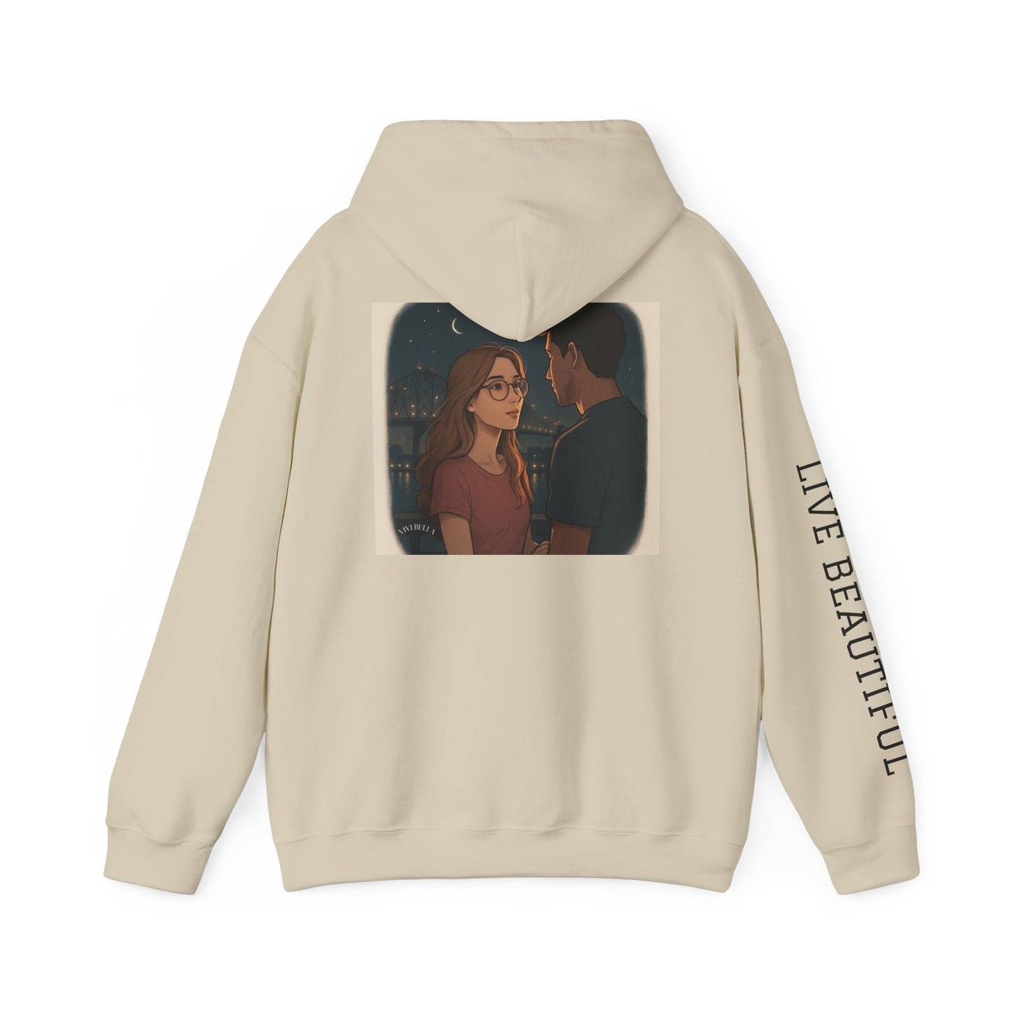 Live Beautiful Hoodie- Sweet Dreams are made in New Orleans -Cozy Sleepwear Hoodie, Gift for Dreamers, Chill Vibes, Casual Outfit, Inspirational Apparel