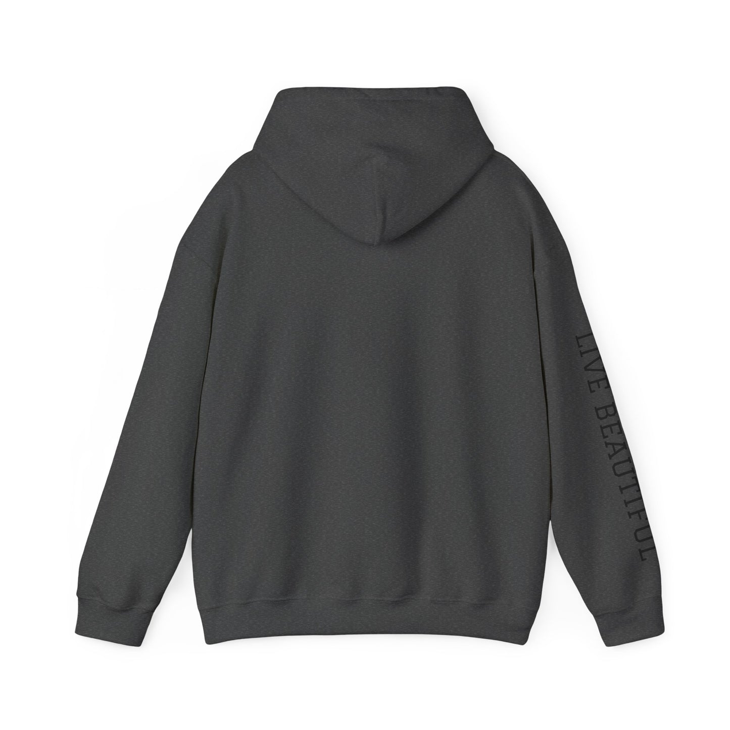 Live Beautiful Hoodie- Progression Over Perfection Hooded Sweatshirt