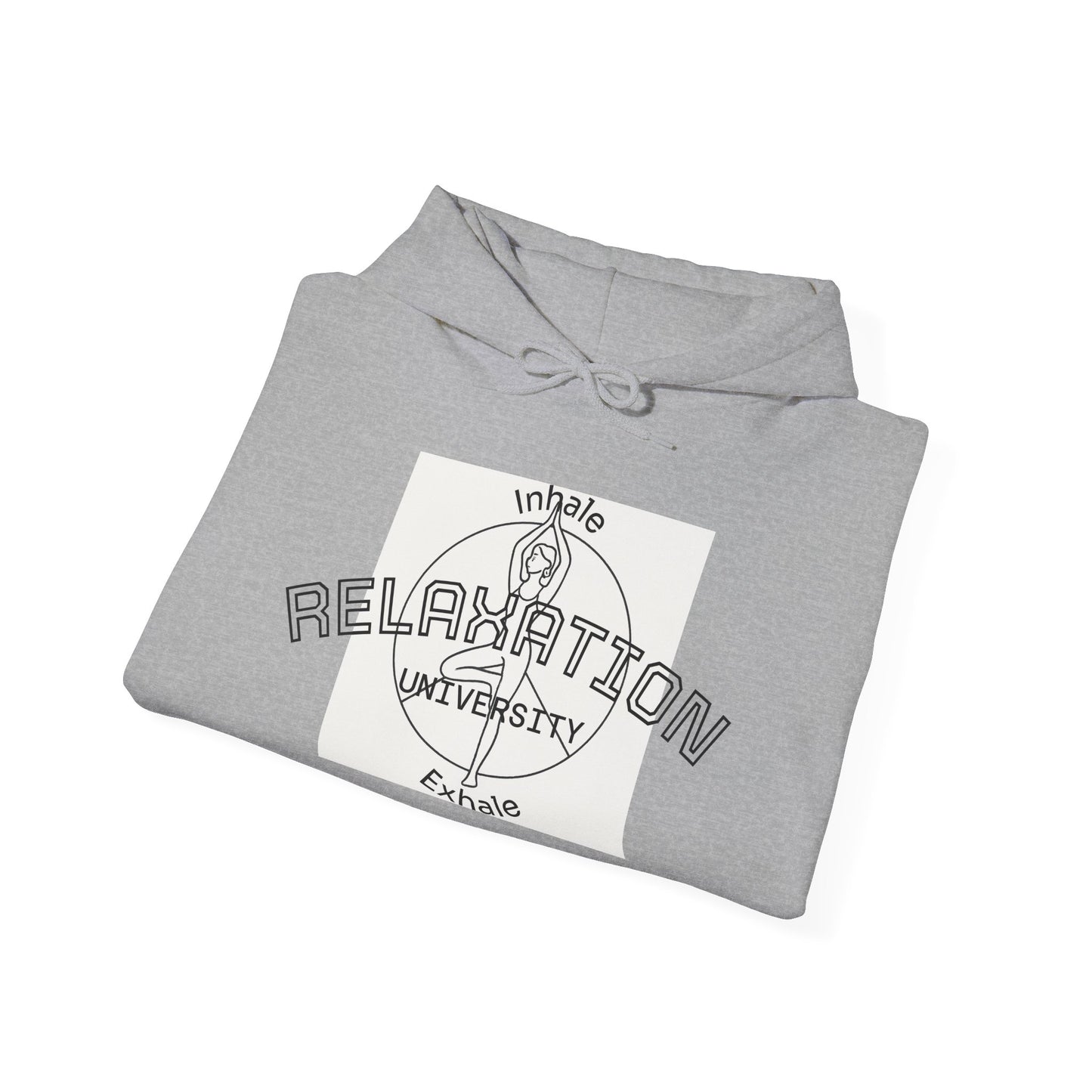 Live Beautiful Hoodie- Relaxation University - Tree Pose- Inhale Exhale - Relaxation Vibe Hoodie