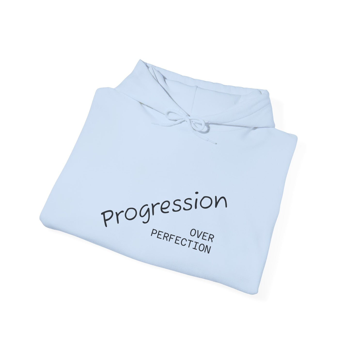 Live Beautiful Hoodie- Progression Over Perfection Hooded Sweatshirt