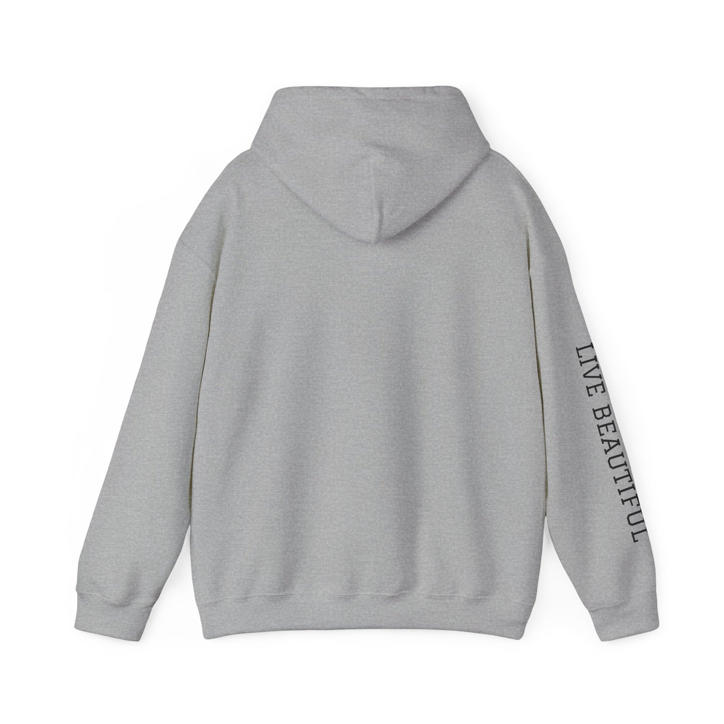 Live Beautiful Hoodie - Peace Vibes Cowgirl Aesthetic- Horse doing Downward Dog- Hooded Sweatshirt, Cozy Hoodie for Everyday Wear, Ideal for Self-Care Days, Casual Outings