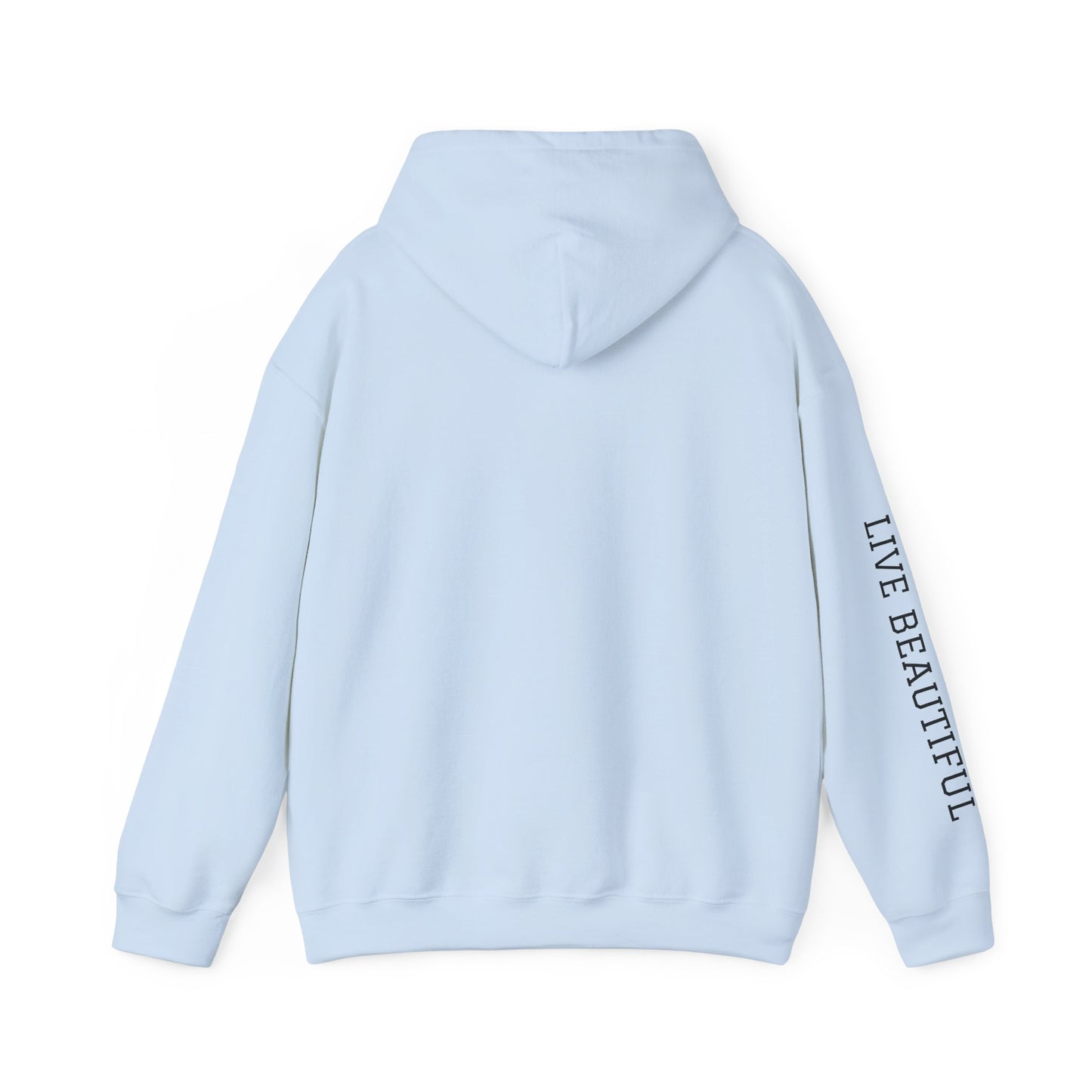 Live Beautiful Hoodie- Relaxation University - Tree Pose- Inhale Exhale - Relaxation Vibe Hoodie