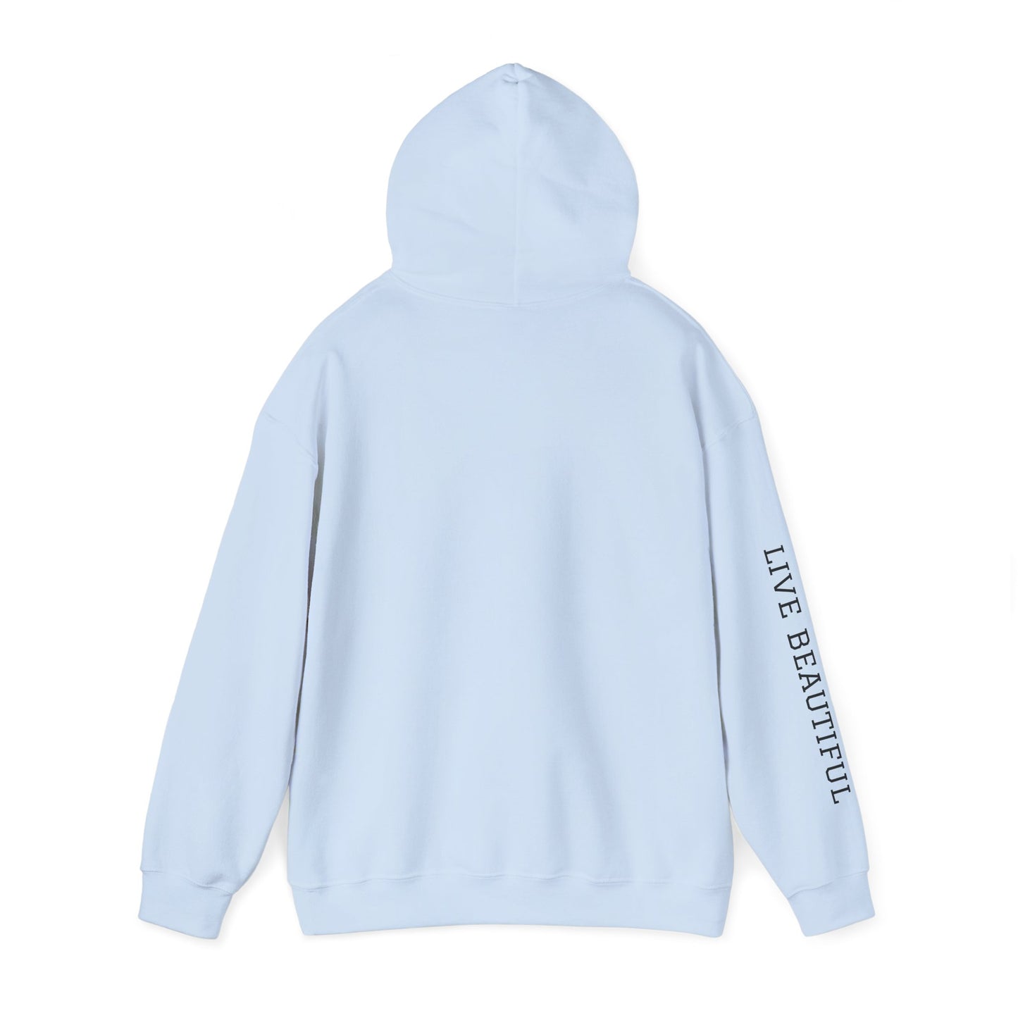 Live Beautiful Hoodie- Relaxation University - Tree Pose- Inhale Exhale - Relaxation Vibe Hoodie