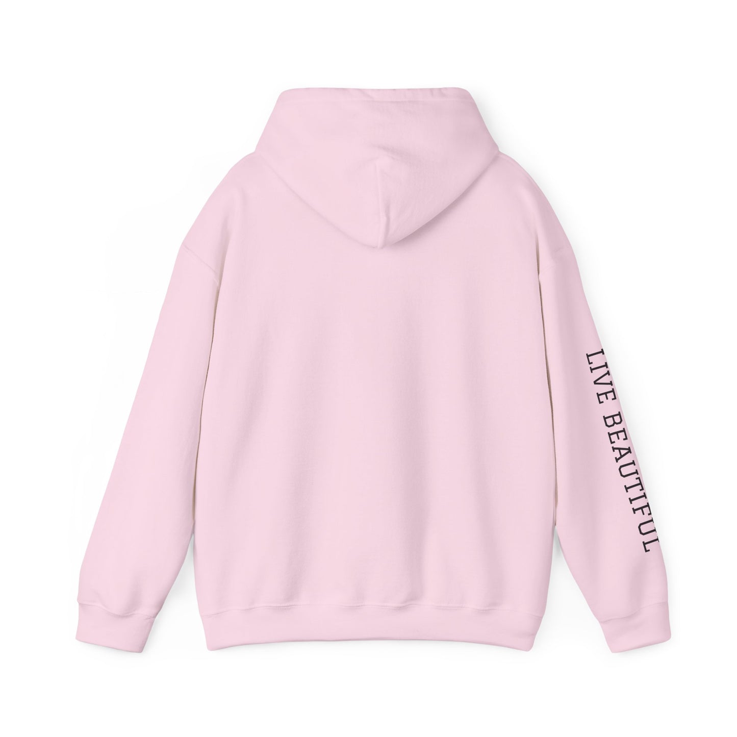 Live Beautiful Hoodie - Peace Vibes Cowgirl Aesthetic- Horse doing Downward Dog- Hooded Sweatshirt, Cozy Hoodie for Everyday Wear, Ideal for Self-Care Days, Casual Outings