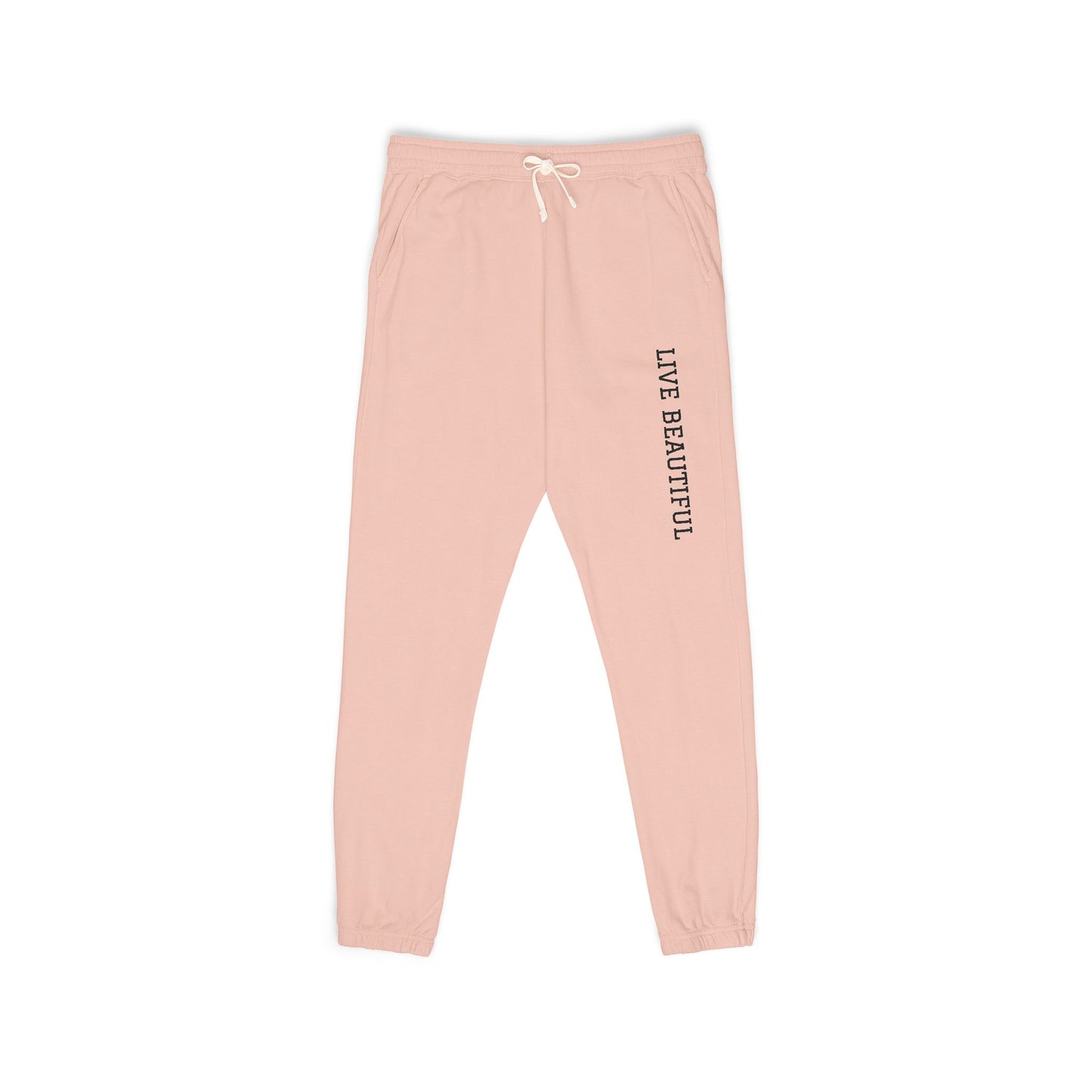 Live Beautiful- Fleece Sweatpants- for Relaxation | Loungewear, Casual Comfort, Everyday Essentials