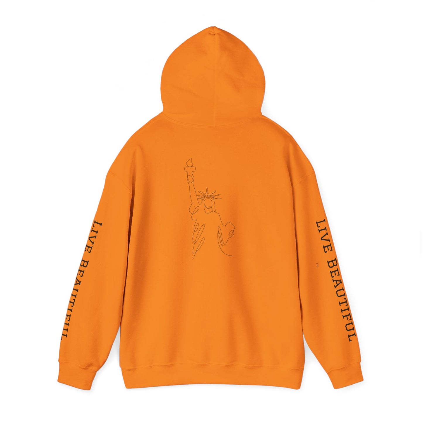 Live Beautiful Inspirational Hoodie- "It's Your Life — Laugh, Love, Liberate"