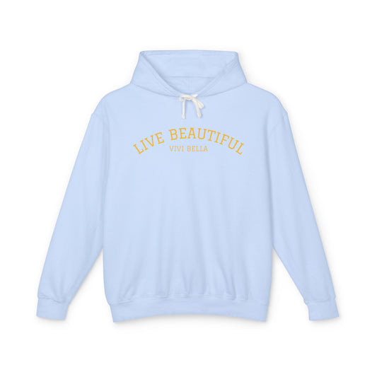 Live Beautiful Hoodie- It's the Journey Lightweight Hoodie Sweatshirt