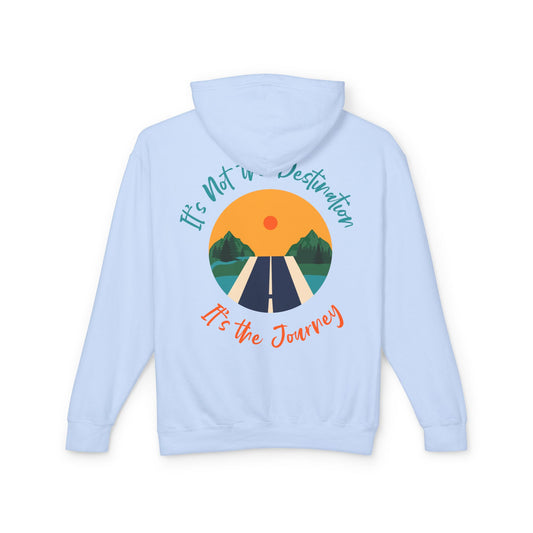 Live Beautiful Hoodie- It's the Journey Lightweight Hoodie Sweatshirt