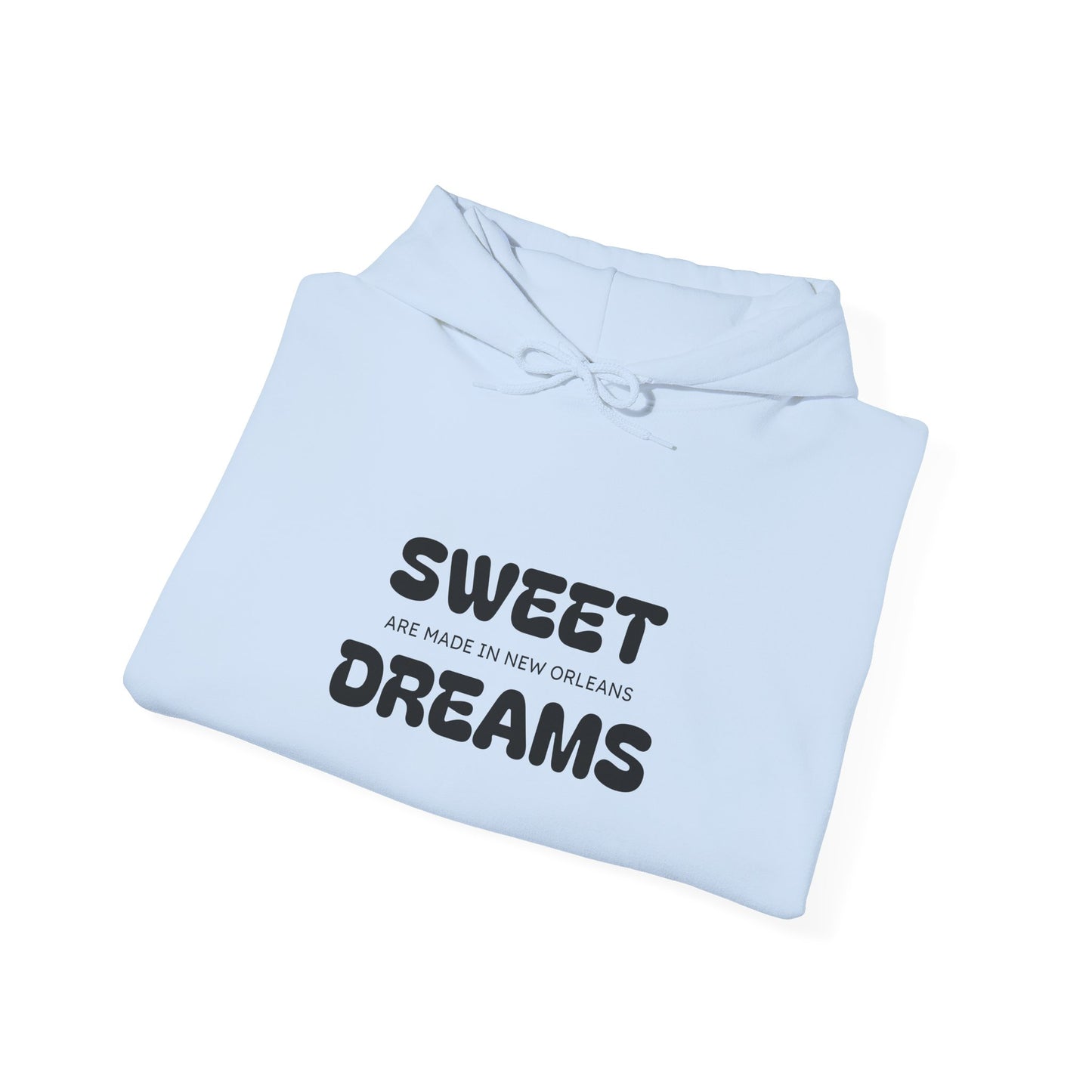 Live Beautiful Hoodie- Sweet Dreams are made in New Orleans -Cozy Sleepwear Hoodie, Gift for Dreamers, Chill Vibes, Casual Outfit, Inspirational Apparel