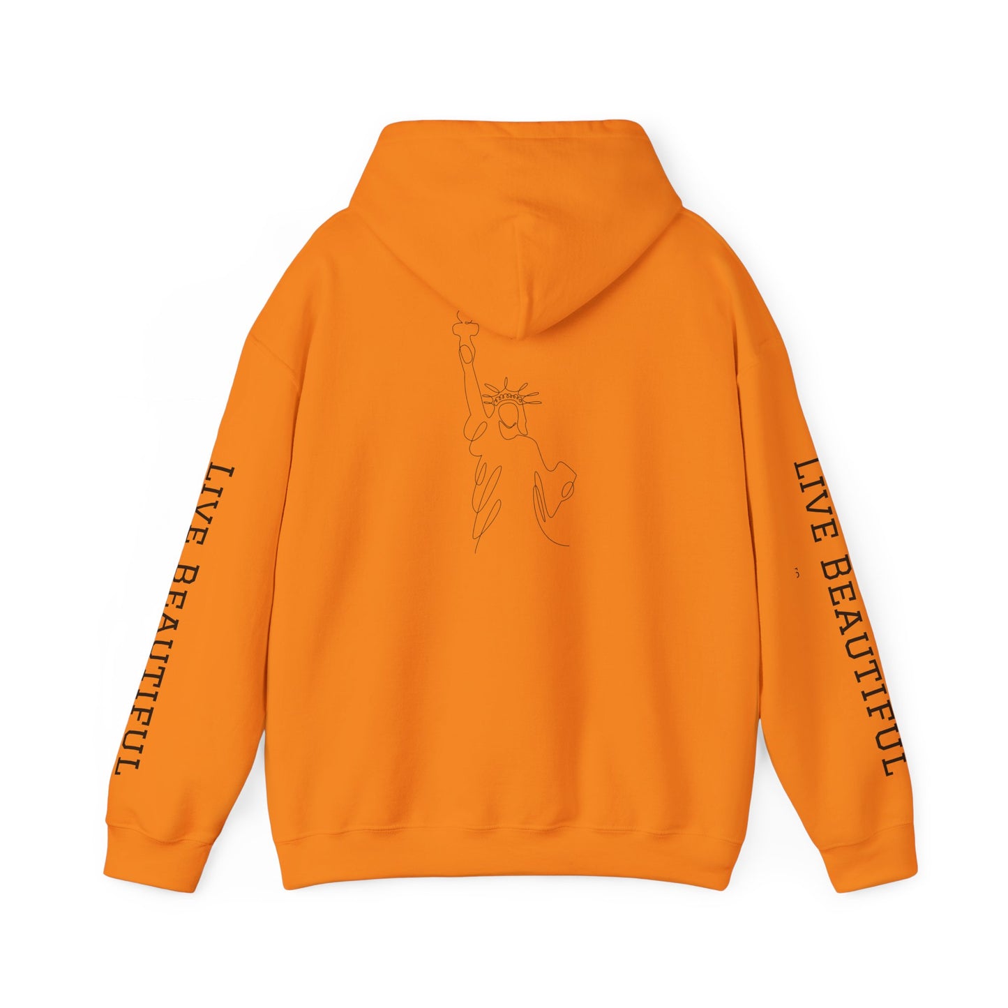 Live Beautiful Inspirational Hoodie- "It's Your Life — Laugh, Love, Liberate"